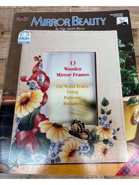 Mirror Beauty Decorative Painting Book By Plaid 13 Wooden Mirror Frame Patterns